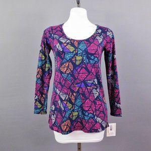 New LuLaRoe Women Shirt Multicolor XXS